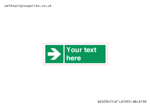 Custom Arrow Right Sign